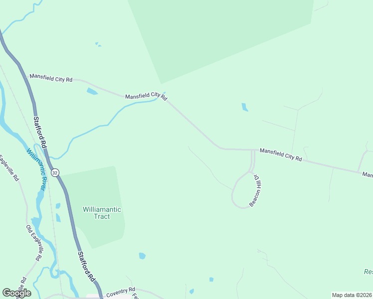 map of restaurants, bars, coffee shops, grocery stores, and more near 39 Wyllys Farm Rd in Mansfield