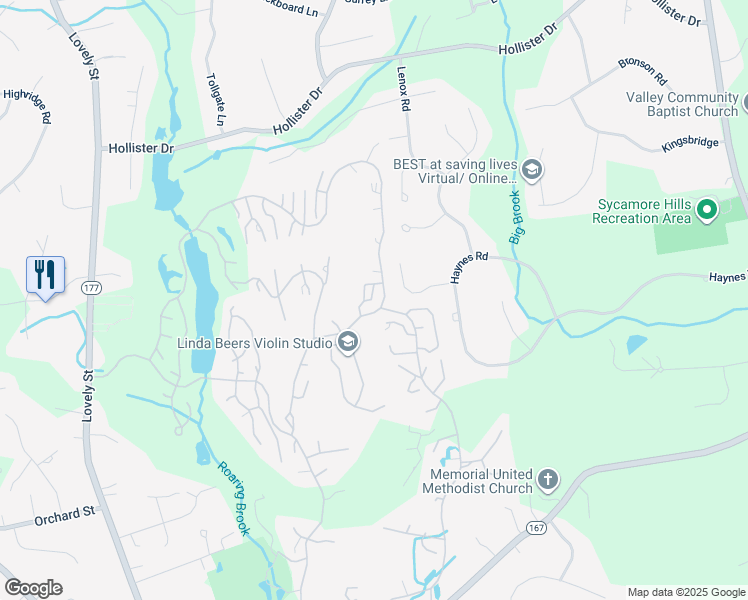 map of restaurants, bars, coffee shops, grocery stores, and more near 11 Cottonwood Drive in Avon