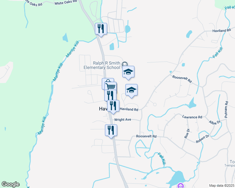 map of restaurants, bars, coffee shops, grocery stores, and more near 25 Alexander Drive in Hyde Park