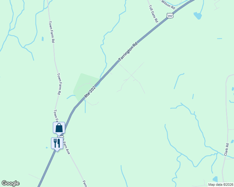 map of restaurants, bars, coffee shops, grocery stores, and more near 2 Sally Burr Road in Litchfield