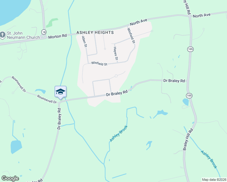 map of restaurants, bars, coffee shops, grocery stores, and more near 131 Doctor Braley Road in Freetown