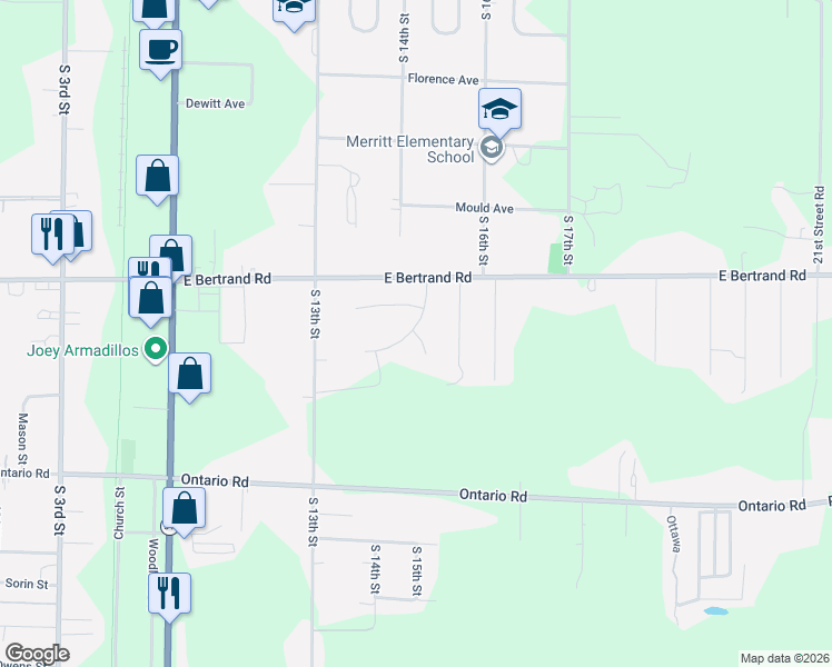 map of restaurants, bars, coffee shops, grocery stores, and more near 2743 Sugarberry Lane in Niles