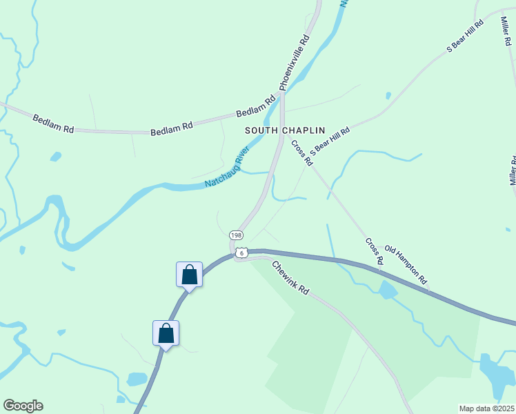 map of restaurants, bars, coffee shops, grocery stores, and more near 67 Phoenixville Road in Chaplin