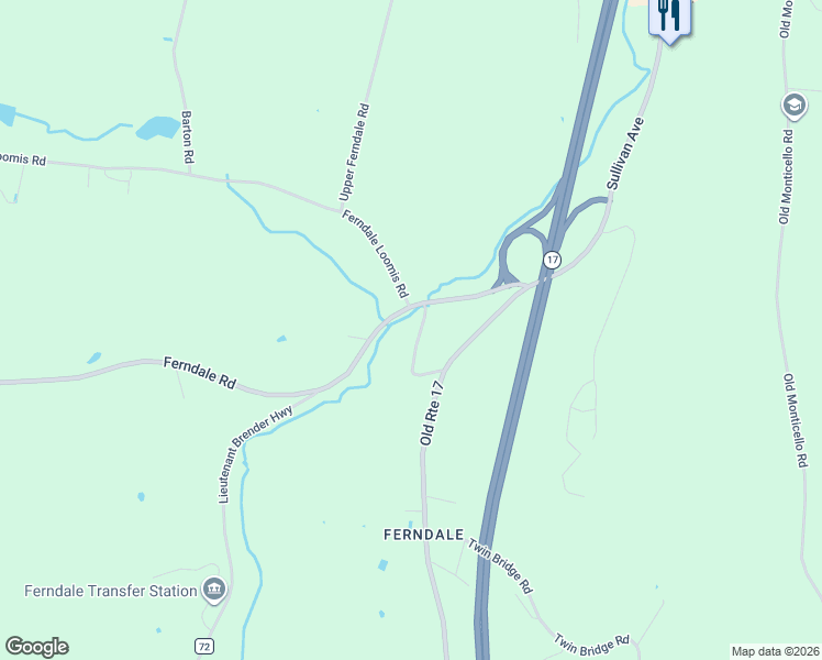 map of restaurants, bars, coffee shops, grocery stores, and more near in Ferndale