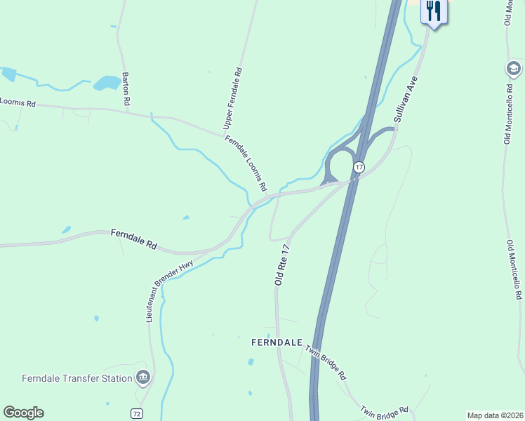 map of restaurants, bars, coffee shops, grocery stores, and more near in Ferndale