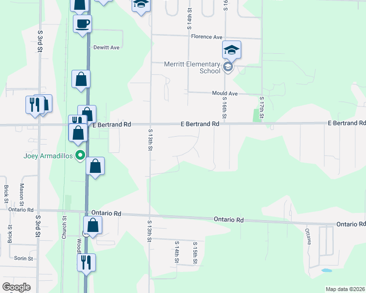 map of restaurants, bars, coffee shops, grocery stores, and more near 1342 Honeysuckle Lane in Niles