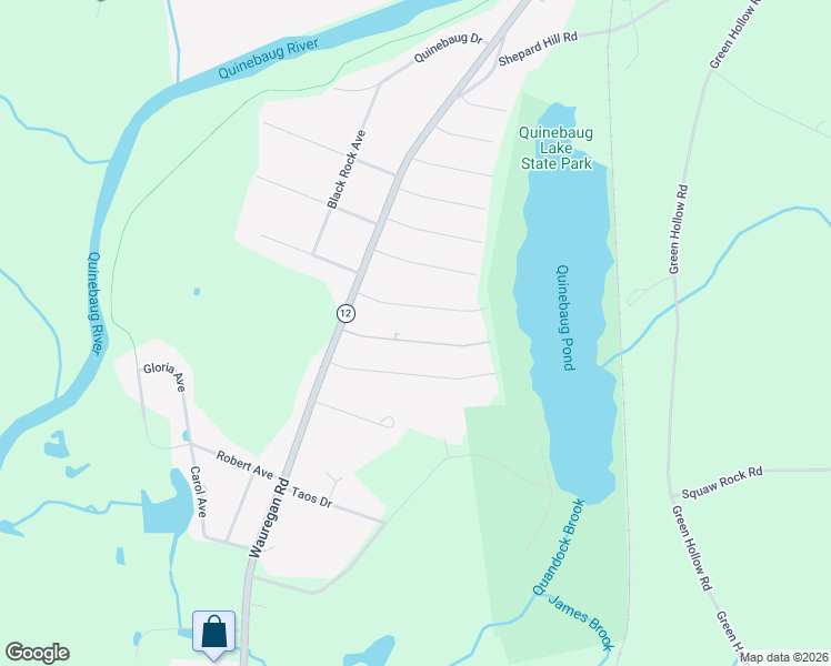 map of restaurants, bars, coffee shops, grocery stores, and more near 34 Taft Street in Killingly
