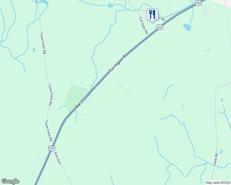 map of restaurants, bars, coffee shops, grocery stores, and more near 2 Sally Burr Road in Litchfield