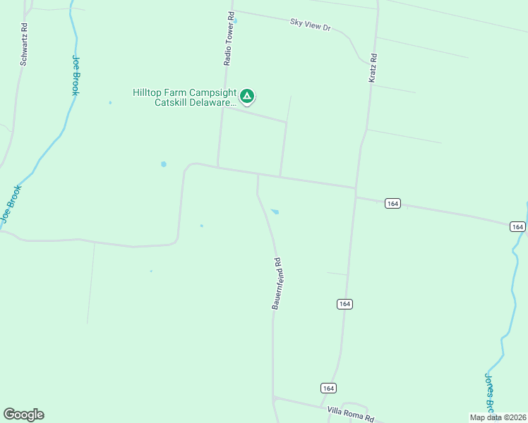 map of restaurants, bars, coffee shops, grocery stores, and more near 440 Beechwoods Road in Callicoon