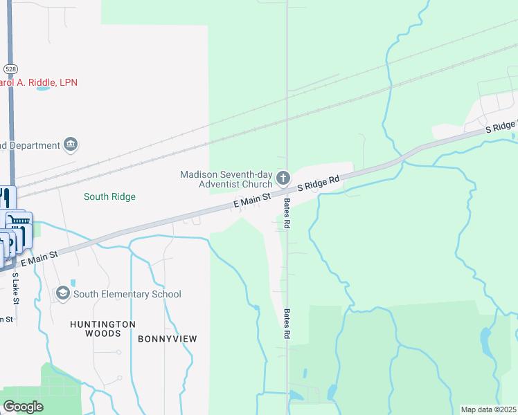 map of restaurants, bars, coffee shops, grocery stores, and more near 691 East Main Street in Madison