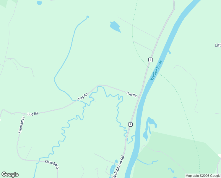map of restaurants, bars, coffee shops, grocery stores, and more near 1-27 Dug Road in New Paltz
