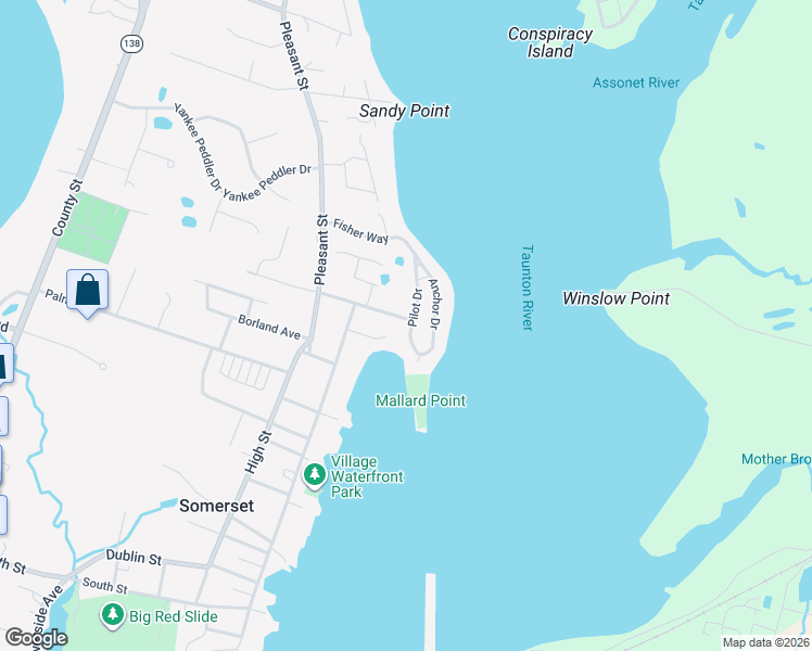 map of restaurants, bars, coffee shops, grocery stores, and more near 157 Pilot Drive in Somerset