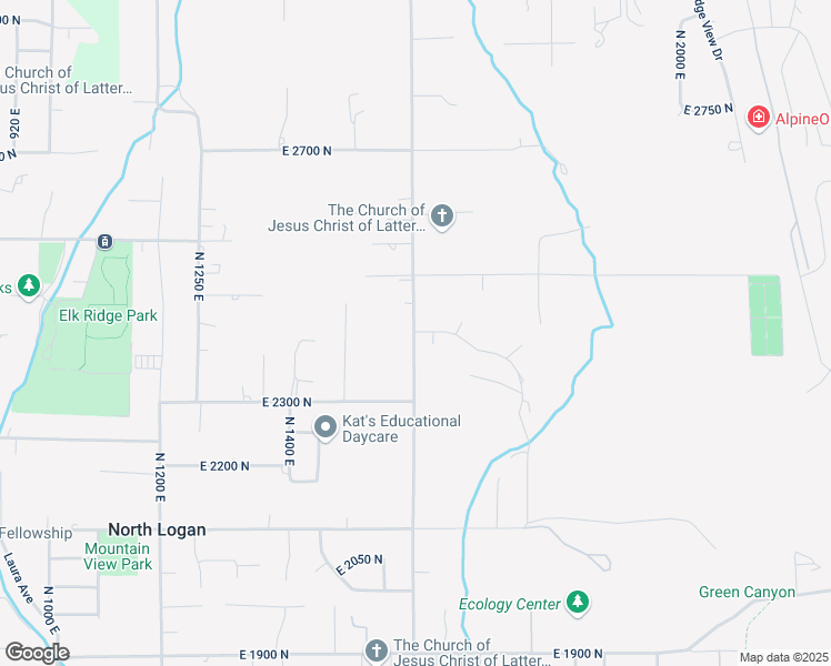 map of restaurants, bars, coffee shops, grocery stores, and more near 1600 2450 North in North Logan