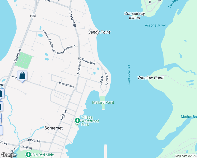 map of restaurants, bars, coffee shops, grocery stores, and more near 157 Pilot Drive in Somerset