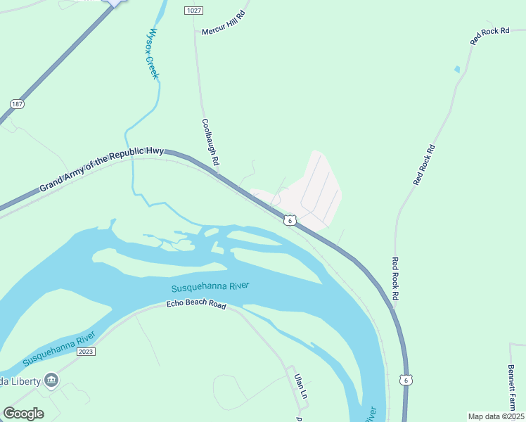 map of restaurants, bars, coffee shops, grocery stores, and more near 96 Tulip Lane in Wysox