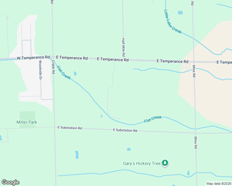 map of restaurants, bars, coffee shops, grocery stores, and more near 290 East Substation Road in Temperance