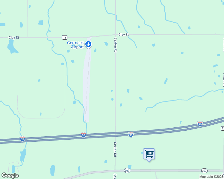 map of restaurants, bars, coffee shops, grocery stores, and more near 1945 Sexton Road in Austinburg