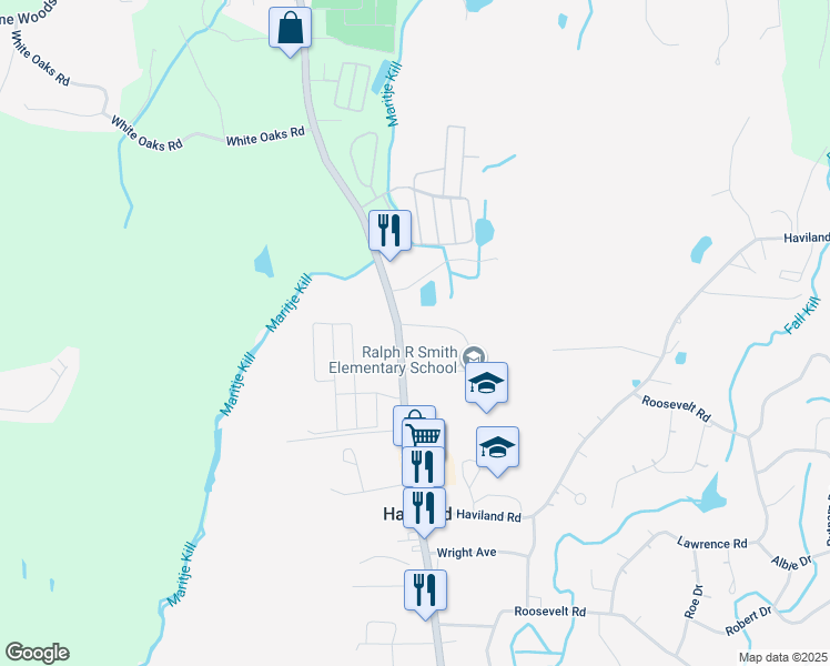 map of restaurants, bars, coffee shops, grocery stores, and more near 932 Violet Avenue in Hyde Park