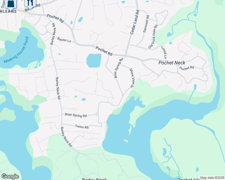map of restaurants, bars, coffee shops, grocery stores, and more near 21 Dale Ann Drive in Orleans