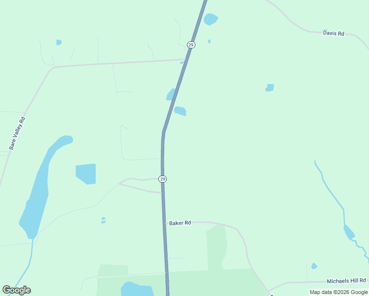 map of restaurants, bars, coffee shops, grocery stores, and more near 9564 Pennsylvania 29 in Montrose