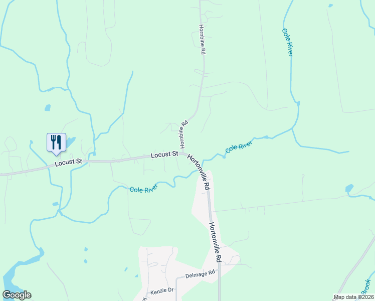 map of restaurants, bars, coffee shops, grocery stores, and more near 1015 Hortonville Road in Swansea