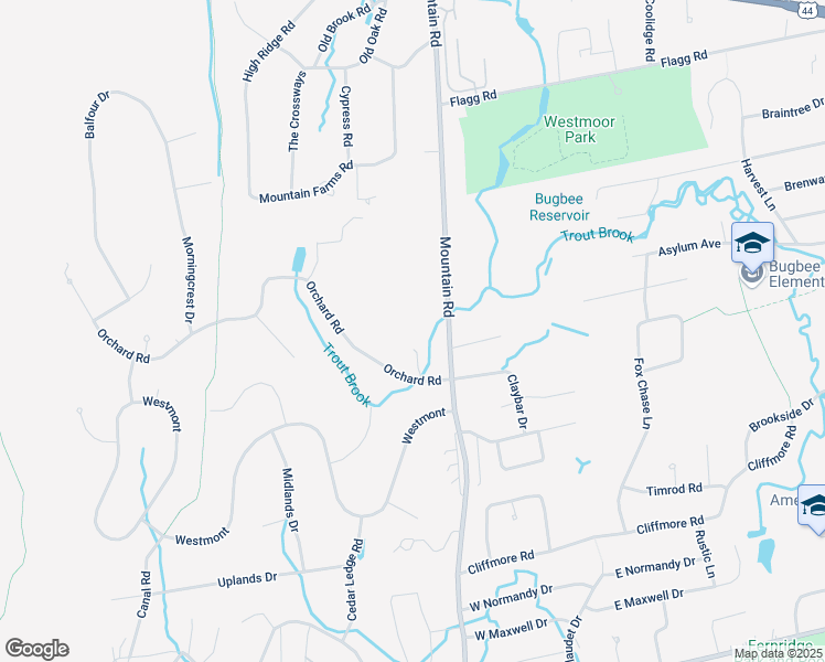 map of restaurants, bars, coffee shops, grocery stores, and more near 477 Mountain Road in West Hartford