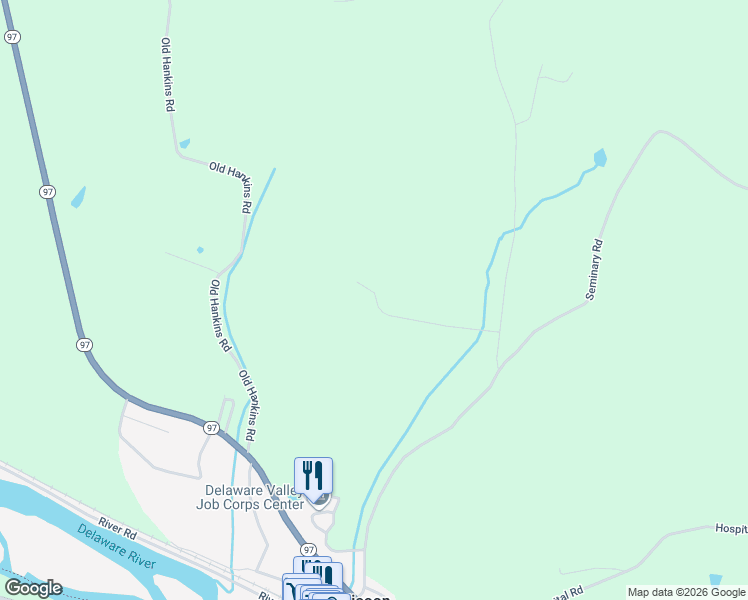 map of restaurants, bars, coffee shops, grocery stores, and more near 71 Wagner Road in Callicoon