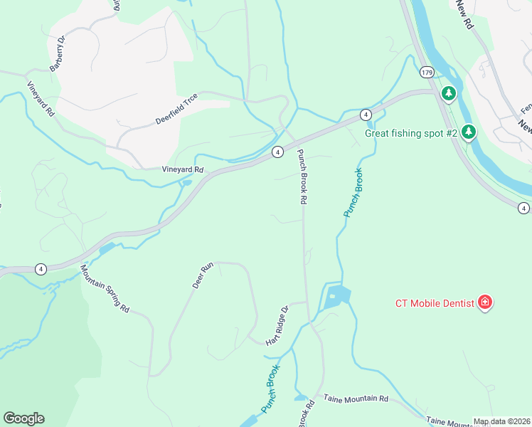 map of restaurants, bars, coffee shops, grocery stores, and more near 25 Punch Brook Road in Burlington