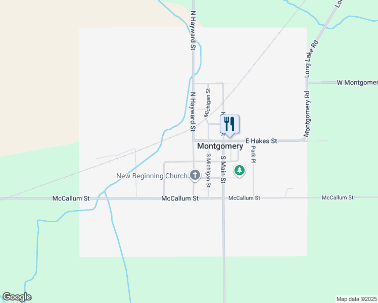 map of restaurants, bars, coffee shops, grocery stores, and more near 308 Railroad Street in Montgomery