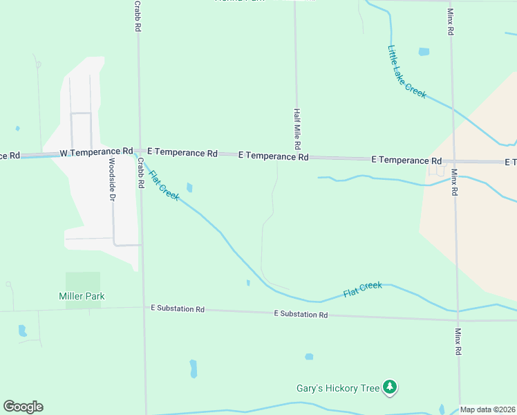 map of restaurants, bars, coffee shops, grocery stores, and more near 290 East Substation Road in Temperance