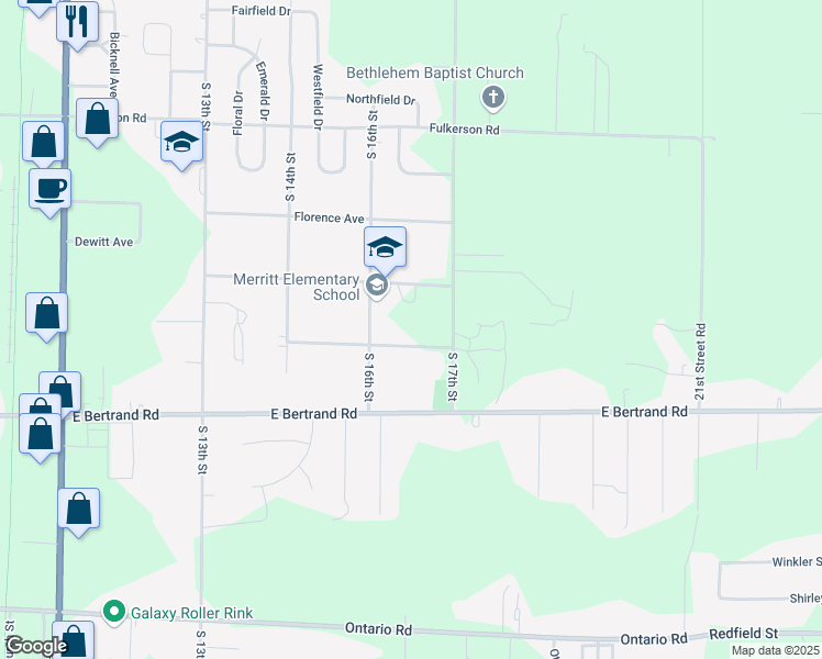 map of restaurants, bars, coffee shops, grocery stores, and more near 1620 Lasalle Avenue in Niles