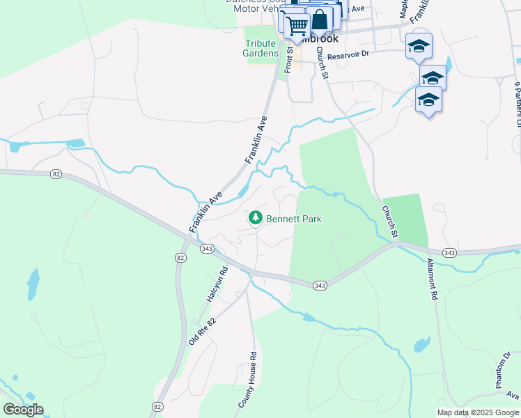 map of restaurants, bars, coffee shops, grocery stores, and more near 5 John O Keefe Boulevard in Millbrook
