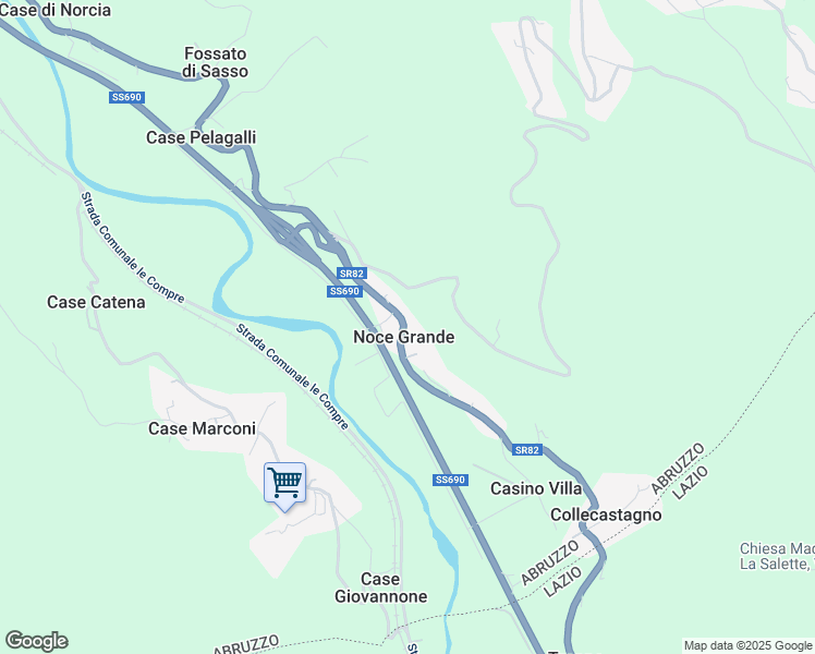map of restaurants, bars, coffee shops, grocery stores, and more near 6a Via San Vincenzo Ferreri in Noce Grande