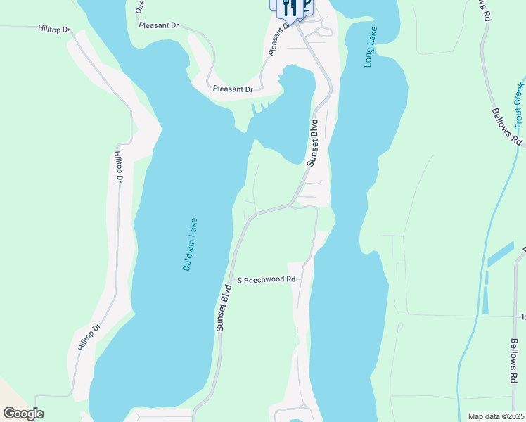 map of restaurants, bars, coffee shops, grocery stores, and more near 70301 Sunset Boulevard in Union