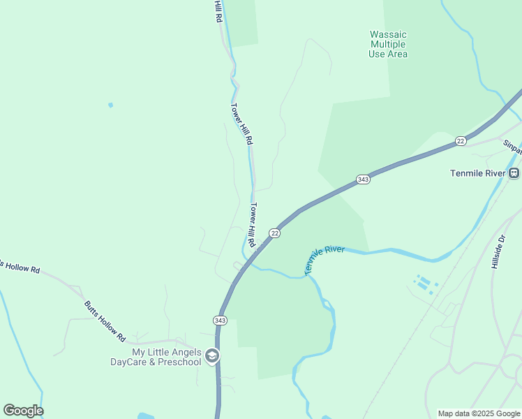 map of restaurants, bars, coffee shops, grocery stores, and more near 32 Tower Hill Road in Wassaic
