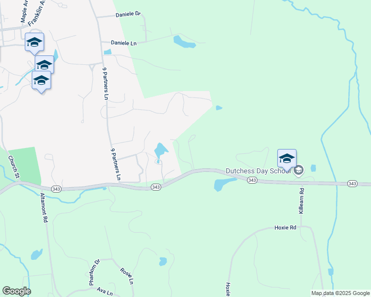 map of restaurants, bars, coffee shops, grocery stores, and more near 26 Lakeview Drive in Millbrook