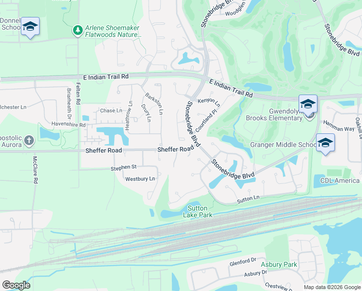 map of restaurants, bars, coffee shops, grocery stores, and more near 1026 Stockton Court in Aurora