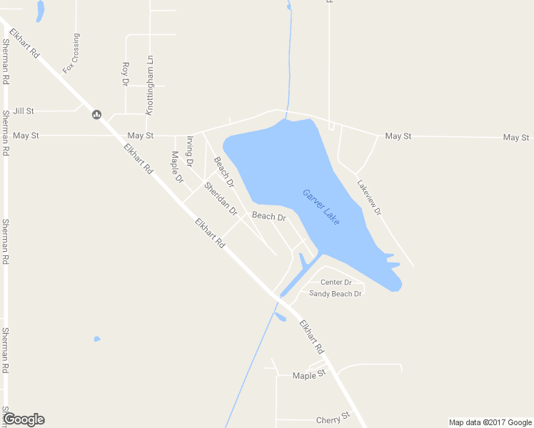 map of restaurants, bars, coffee shops, grocery stores, and more near 70223 Beach Drive in Edwardsburg