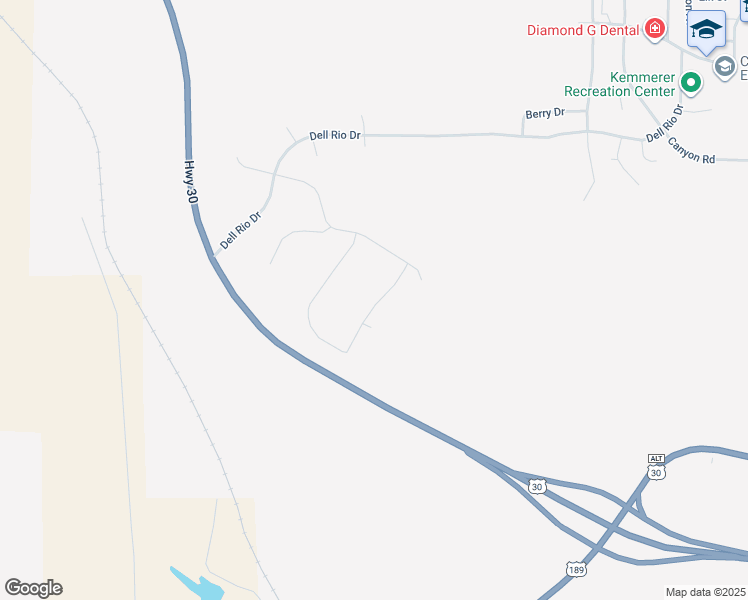 map of restaurants, bars, coffee shops, grocery stores, and more near 2000-2698 Basin Drive in Kemmerer
