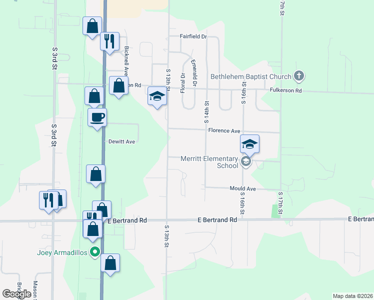 map of restaurants, bars, coffee shops, grocery stores, and more near 1309 Lasalle Avenue in Niles