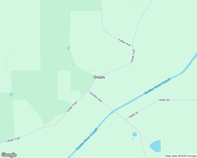 map of restaurants, bars, coffee shops, grocery stores, and more near 1700 165th Trail in Mondamin
