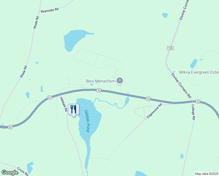 map of restaurants, bars, coffee shops, grocery stores, and more near 2 South Branch Spur in Fallsburg