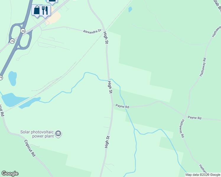 map of restaurants, bars, coffee shops, grocery stores, and more near 56 High Street in Freetown