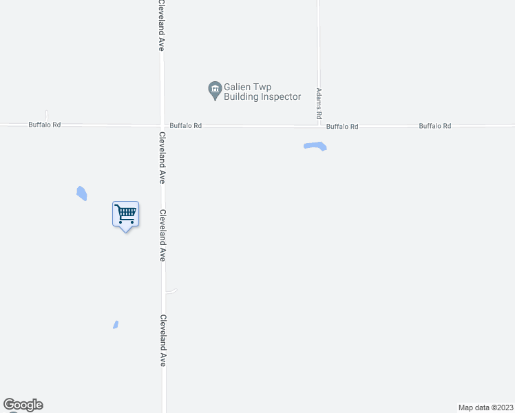 map of restaurants, bars, coffee shops, grocery stores, and more near 1630 Buffalo Road in Galien