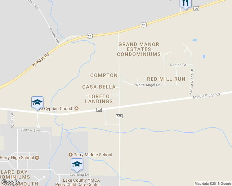 map of restaurants, bars, coffee shops, grocery stores, and more near 4433 Loreto Landing Drive in Perry