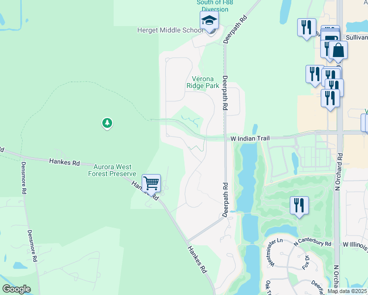 map of restaurants, bars, coffee shops, grocery stores, and more near 1148 Star Grass Lane in Aurora
