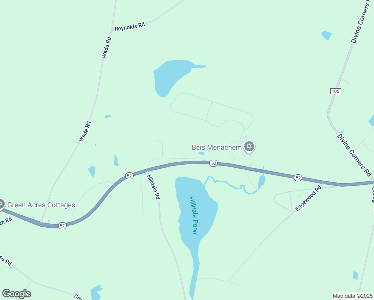 map of restaurants, bars, coffee shops, grocery stores, and more near 1500 New York 52 in Liberty