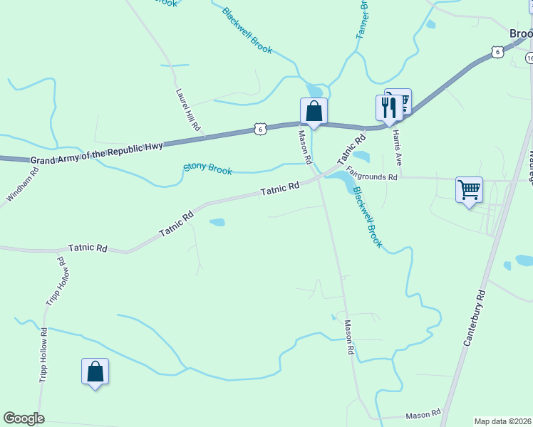 map of restaurants, bars, coffee shops, grocery stores, and more near 36 Mason Hill Road in Brooklyn