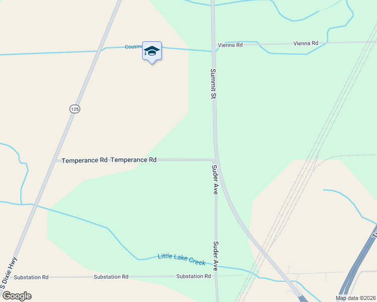 map of restaurants, bars, coffee shops, grocery stores, and more near 2406 Temperance Road in Erie