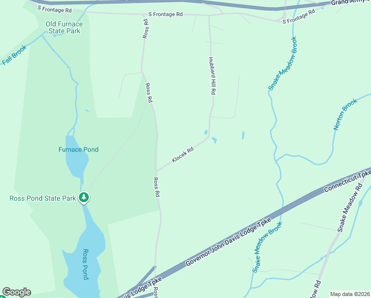 map of restaurants, bars, coffee shops, grocery stores, and more near 25 Klocek Road in Killingly